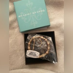 My Saint My Hero Pearl Bracelet